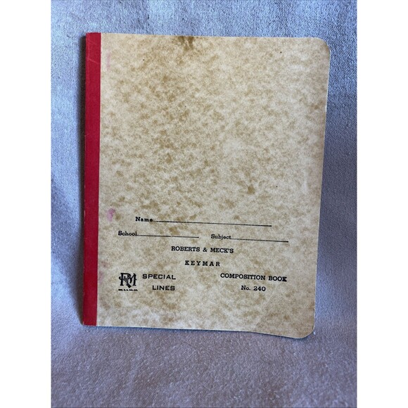 VTG Seaboard Composition Book Roberts & Meck’s No. 240 Keymar Unused - Picture 2 of 6